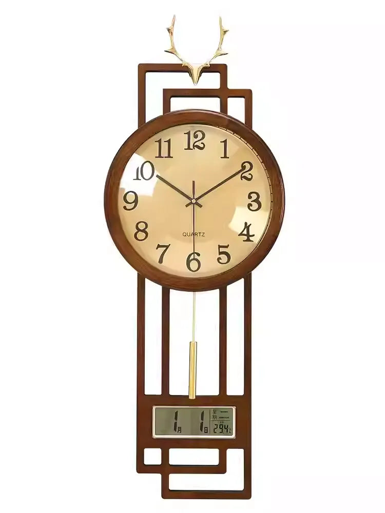 New Chinese style clock wall clock living room home fashion wall clock Chinese style